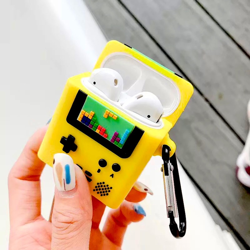 Game boy AirPod silicone holder.